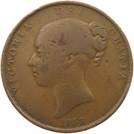 GREAT BRITAIN PENNY 1853 Victoria 1837-1901 #sm05 0547 - D. 1 Penny