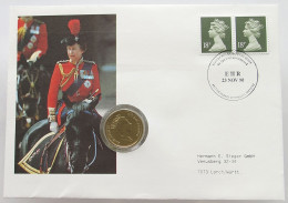 GREAT BRITAIN NUMISBRIEF / STATIONERY POUND 1990 Elizabeth II. (1952-2022) #ns01 0005 - Otros & Sin Clasificación