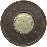 GREAT BRITAIN MODEL PENNY  Victoria 1837-1901 #c067 0567 - Autres & Non Classés