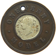 GREAT BRITAIN MODEL PENNY  Victoria 1837-1901 #c067 0553 - Autres & Non Classés