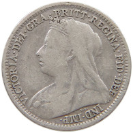 GREAT BRITAIN THREEPENCE 1895 Victoria 1837-1901 #s038 0705 - F. 3 Pence