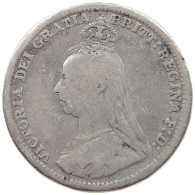 GREAT BRITAIN THREEPENCE 1890 Victoria 1837-1901 #s049 0701 - F. 3 Pence