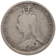 GREAT BRITAIN THREEPENCE 1889 Victoria 1837-1901 #c037 0325 - F. 3 Pence