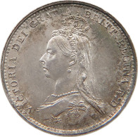 GREAT BRITAIN THREEPENCE 1887 Victoria 1837-1901 #t115 0441 - F. 3 Pence