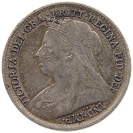 GREAT BRITAIN THREEPENCE 1895 Victoria 1837-1901 #c016 0339 - F. 3 Pence