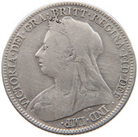 GREAT BRITAIN SIXPENCE 1895 Victoria 1837-1901 #c040 0397 - H. 6 Pence