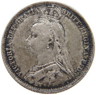 GREAT BRITAIN SIXPENCE 1889 Victoria 1837-1901 #t078 0195 - H. 6 Pence