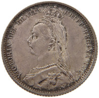 GREAT BRITAIN SIXPENCE 1888 Victoria 1837-1901 #t059 0085 - H. 6 Pence