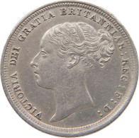 GREAT BRITAIN SIXPENCE 1887 Victoria 1837-1901 #t115 0393 - H. 6 Pence