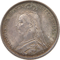 GREAT BRITAIN SIXPENCE 1887 Victoria 1837-1901 #t115 0395 - H. 6 Pence