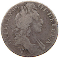 GREAT BRITAIN SIXPENCE 1697 WILLIAM III. (1694-1702) 1697 Y RARE #t059 0077 - G. 6 Pence