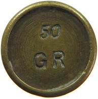 GREAT BRITAIN WEIGHT  50 GRAINS COIN WEIGHT #sm03 0345 - Autres & Non Classés