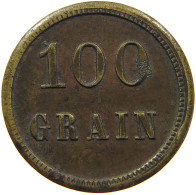 GREAT BRITAIN WEIGHT  100 GRAIN COIN WEIGHT #sm03 0319 - Autres & Non Classés