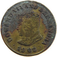 GREAT BRITAIN TOKEN 1902 Edward VII., 1901 - 1910 EDWARD VII. VICTORIA #s010 0011 - Autres & Non Classés