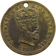 GREAT BRITAIN TOKEN 1902 Edward VII., 1901 - 1910 CORONATION #s009 0075 - Autres & Non Classés