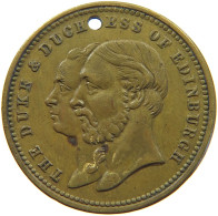 GREAT BRITAIN TOKEN 1875 DUKE DUCHEESS EDINBURGH OF EDINBURGH #s009 0035 - Autres & Non Classés