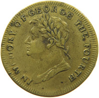 GREAT BRITAIN TOKEN 1830 GEORGE IV. (1820-1830) #s009 0101 - Autres & Non Classés