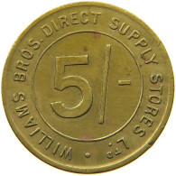 GREAT BRITAIN TOKEN  TOKEN WILLIAMS BROS DIRECT SUPPLY STORES #a019 0967 - Other & Unclassified