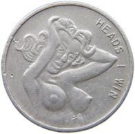 GREAT BRITAIN TOKEN  TOKEN HEADS 1 WIN / TAILS YOU LOSE, ALUMINIUM #s023 0147 - Altri & Non Classificati