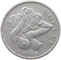 GREAT BRITAIN TOKEN  TOKEN HEADS 1 WIN / TAILS YOU LOSE, ALUMINIUM #s023 0147 - Other & Unclassified