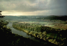 24 DOMME VUE D'ENSEMBLE SUR LA VALLEE DEPUIS LA TERRASSE DE LA BARRE - Domme