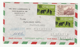 1968 Registered HOCKEY Stamps MEXICO Air Mail COVER To Germany Sport Olympics Olympic Games - Rasenhockey