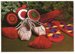 Estonian National Handicrafts Happy New Year! 1983 Unused Vintage Postcard. Publisher Eesti Raamat, Estonia - Estonie