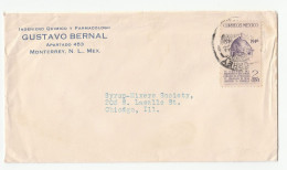 1940s PHARMACOLOGIST CHEMICAL ENGINEER Mexico To SYRUP MIXERS Society USA Cover Stamps Chemistry Pharmacy Health - Chemistry