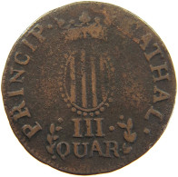 SPAIN 3 QUARTOS 1811 CATALONIA #t155 0217 - Provincial Currencies