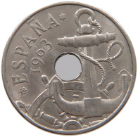 SPAIN 50 CENTIMOS 1963 Francisco Franco 1939-1975 MINTING ERROR ABOVE 50 #c071 0235 - 50 Pesetas