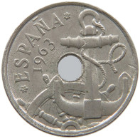 SPAIN 50 CENTIMOS 1963 Francisco Franco 1939-1975 #s065 0561 - 50 Pesetas