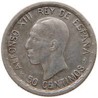 SPAIN 50 CENTIMOS 1926 Alfonso XIII. (1886–1941) #s038 0621 - Autres & Non Classés