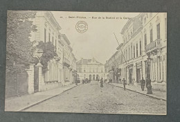 SAINT-NICOLAS _ SINT-NIKLAAS / RUE DE LA STATION ET LA GARE /EDIT.  BERTELS / VOYAGEE 1911 - Sint-Niklaas