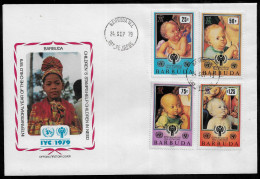 BARBUDA FDC COVER - 1979 International Year Of The Child SET FDC (FDC79#04) - Barbados (1966-...)