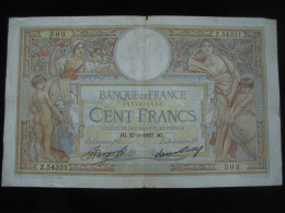 100 Cent Francs - LUC OLVIER MERSON  - 27=5=1937  **** EN ACHAT IMMEDIAT **** - 100 F 1908-1939 ''Luc Olivier Merson''