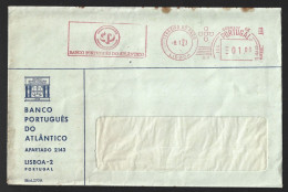 Pennant Of Banco Português Do Atlântico, Lisbon, 1973. Savings. Credit. Flâmula Do Banco Português Do Atlântico, Lisboa, - Covers & Documents