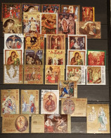 ROMANIA PAINTINGS RELIGIOUS LOT USED - Gebruikt