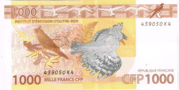 K4 Nouvelle Caledonie Caledonia Billet Banque Monnaie Banknote IEOM 1000 F Cagou Perruche Tortue Turtle Mint UNC - Frans Pacific Gebieden (1992-...)