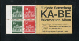 "BUNDESREPUBLIK DEUTSCHLAND" 1968, Markenheftchen Mi. 14c ** (1670) - 1951-1970