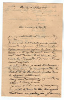 VP22.458 - PARIS 1905 - LAS - Lettre De M. Pétrus DUREL à M. RIDOUARD Député De La Vienne + Dessin M. Maurice ROUVIER ? - Scrittori