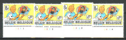 België 1944 - Jeugdfilatelie - Kuifje En Bobby - Strips - BD - Comics - Tintin Et Milou - Plnrs 1-2-3-4 - 1971-1980