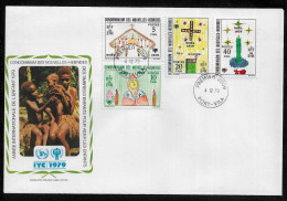 NEW HEBRIDES FDC COVER - 1979 International Year Of The Child FRENCH SET FDC (FDC79#04) - Brieven En Documenten