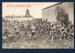 Soldats Allemands Au Repos Observant Un Avion Ennemi. Feldpost Der 49 Reserve Division. Août 1916 - War 1914-18