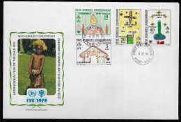 NEW HEBRIDES FDC COVER - 1979 International Year Of The Child ENGLISH SET FDC (FDC79#04) - Lettres & Documents