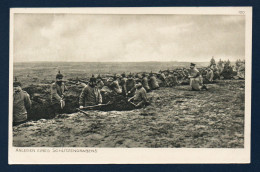 Soldats Allemands Creusant Une Tranchée. Der Krieg 1914-15. Feldpostkarte - War 1914-18