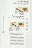 7164 Lot De 2 Notices Philatéliques Premier Jour FDC Kiwi Austral Faucon Crécerellette 2000 émission Commune FRANCE NZ - Postdokumente