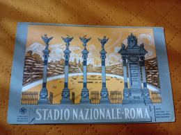 CARTOLINA STADIO NAZIONALE ROMA- FORMATO PICCOLO- VIAGGIATA 1931 - Stadia & Sportstructuren