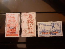 TIMBRES   WALLIS-ET-FUTUNA  DEFENCE DE L'EMPIRE  N  87  A  89    COTE 12,00  EUROS   NEUFS  SANS  CHARNIERES - Neufs