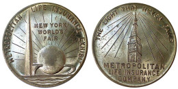 01031 COMMEMORATIVE TOKEN IN 1939 NEW YORK WORLD’S FAIR METROPOLITAN LIFE INSURANCE COMPANY - Altri & Non Classificati