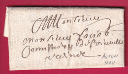 LETTRE DE AUTUN SAONE ET LOIRE 1694 LETTRE - ....-1700: Precursors